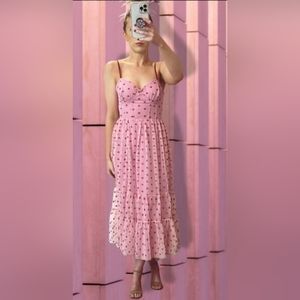 Betsey Johnson Pink Glitter Heart Dress